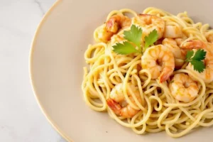 Garlic butter chicken and shrimp