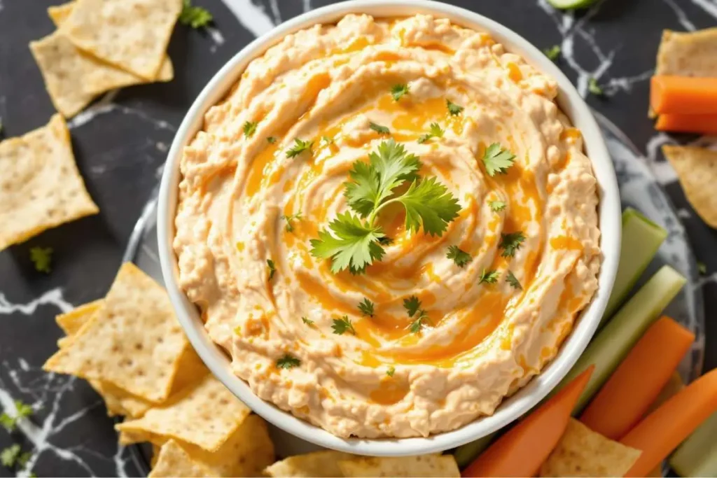 Cottage Cheese Buffalo Chicken Dip