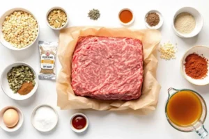 Meatloaf Ingredients Prep