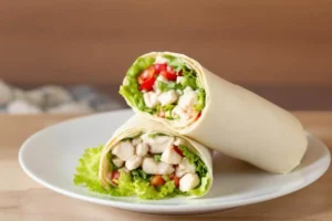 Chicken Caesar salad wrap