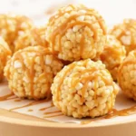 Caramel Marshmallow Rice Krispie Ball