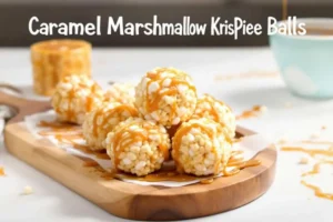 Making Caramel Marshmallow Rice Krispie Balls