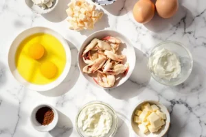 Crab brûlée preparation setup