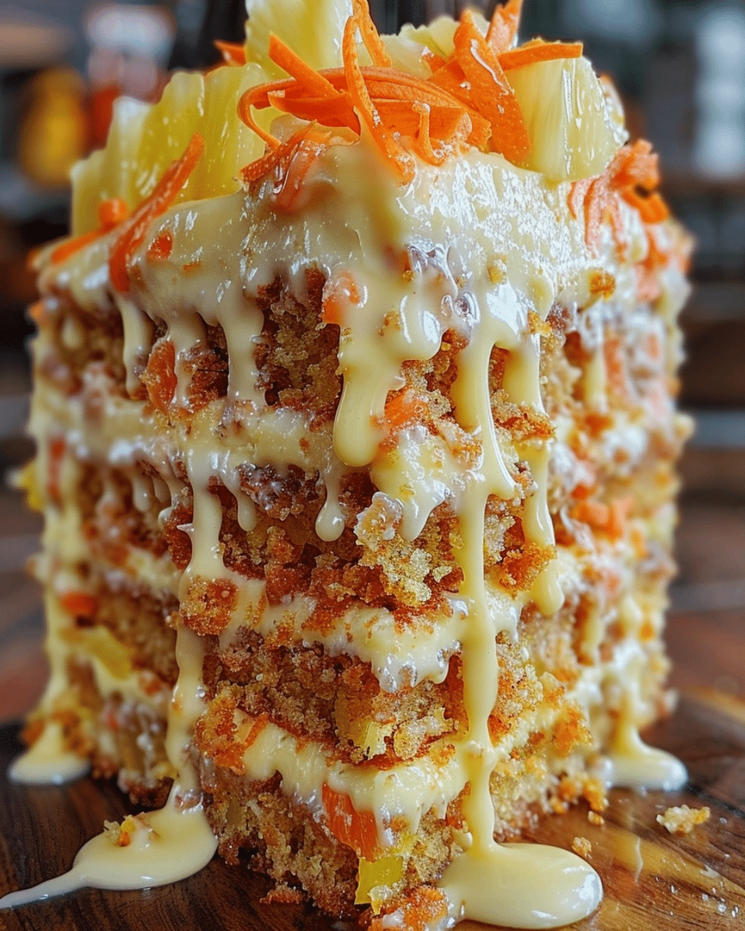 Hawaiian Carrot Pineapple Cake