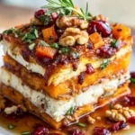 Layered Sweet Potato Butternut Squash Carrot Lasagna