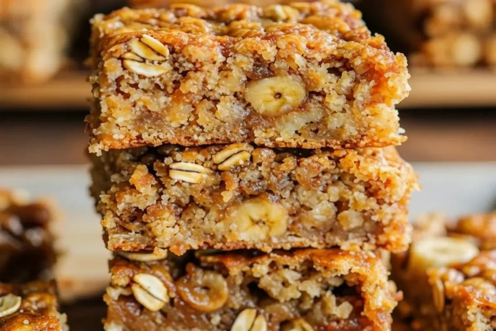 Healthy Banana Oatmeal Bars